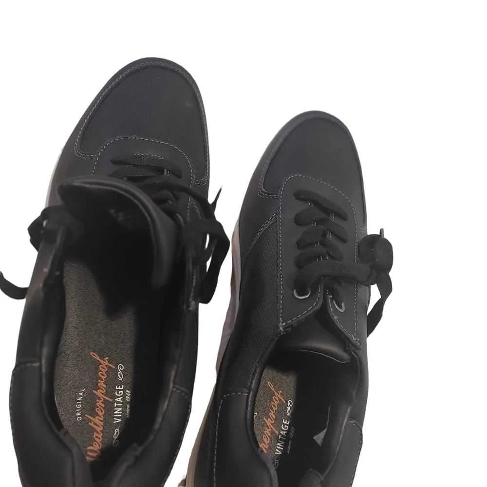 Original Weatherproof Vintage Men  Lace up Shoes Memory Foam  Size 11 Black